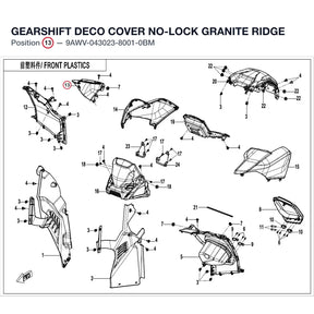 GEARSHIFT DECO COVER NO-LOCK product image