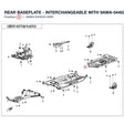 REAR BASEPLATE - INTERCHANGEABLE WITH  9AWA-044023 product image