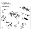 REAR SEAT VISOR product image