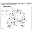 FRONT LH UPPER SIWNG ARM ASSY product image
