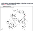 FRONT LH UPPER SWING ARM ASSY product image