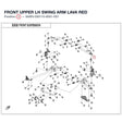 FRONT UPPER LH SWING ARM product image