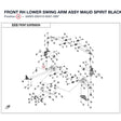 FRONT RH LOWER SWING ARM ASSY product image