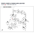 FRONT LOWER LH SWING ARM product image
