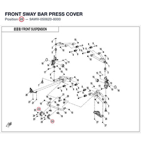 FRONT SWAY BAR PRESS COVER product image