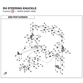 RH STEERING KNUCKLE product image