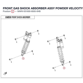 FRONT GAS SHOCK ABSORBER ASSY product image