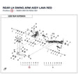 REAR LH SWING ARM ASSY product image
