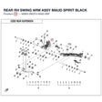 REAR RH SWING ARM ASSY product image