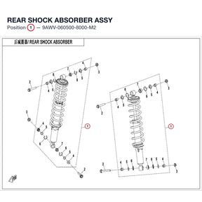 REAR SHOCK ABSORBER ASSY product image