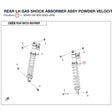 REAR LH GAS SHOCK ABSORBER ASSY product image