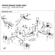 FRONT BRAKE HOSE ASSY product image