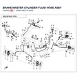 BRAKE MASTER CYLINDER FLUID HOSE ASSY product image