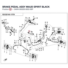 BRAKE PEDAL ASSY product image