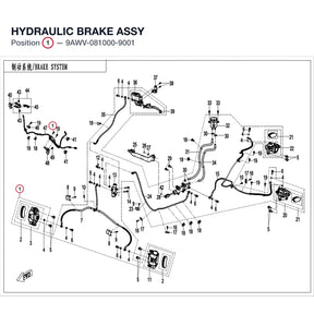 HYDRAULIC BRAKE ASSY product image