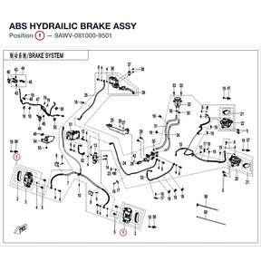 ABS HYDRAILIC BRAKE ASSY product image