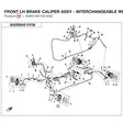 FRONT LH BRAKE CALIPER ASSY - INTERCHANGEABLE WITH 9AWV-081100 product image