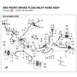 ABS FRONT BRAKE FLUID INLET HOSE ASSY product image
