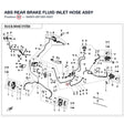 ABS REAR BRAKE FLUID INLET HOSE ASSY product image