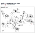 REAR LH BRAKE CALIPER ASSY product image