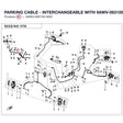 PARKING CABLE - INTERCHANGEABLE WITH 9AWV-083100-8600 product image