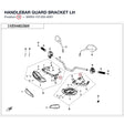 HANDLEBAR GUARD BRACKET LH product image