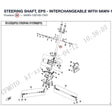 STEERING SHAFT, EPS - INTERCHANGEABLE WITH  9AWV-102100-7400 product image