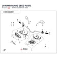 LH HAND GUARD DECO PLATE product image