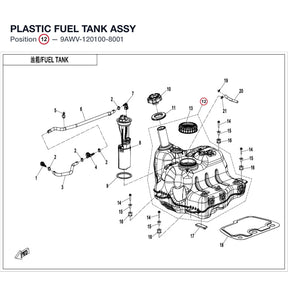 PLASTIC FUEL TANK ASSY product image