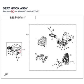 SEAT HOOK ASSY product image