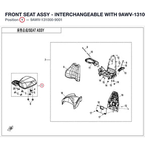 FRONT SEAT ASSY product image