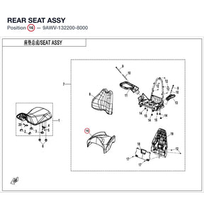REAR SEAT ASSY product image