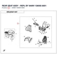 REAR SEAT ASSY product image