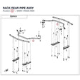 RACK REAR PIPE ASSY product image