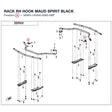 RACK RH HOOK product image