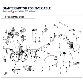STARTER MOTOR POSITIVE CABLE product image