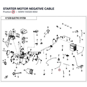 STARTER MOTOR NEGATIVE CABLE product image