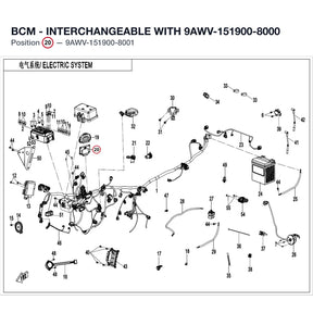 BCM - INTERCHANGEABLE WITH 9AWV-151900-8000 product image