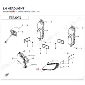 LH HEADLIGHT product image