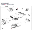 LH HEADLIGHT product image
