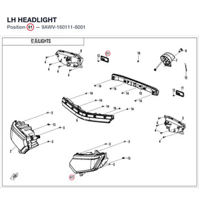 LH HEADLIGHT product image