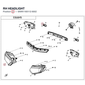 RH HEADLIGHT product image