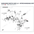 HANDLEBAR SWITCH ASSY, LH - INTERCHANGEABLE WITH 9AWV-160310-2C02 product image