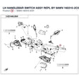 LH HANDLEBAR SWITCH ASSY REPL BY 9AWV-160310-2C02 product image