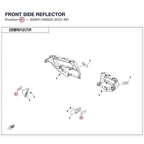 FRONT SIDE REFLECTOR product image