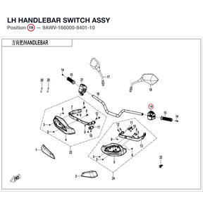 LH HANDLEBAR SWITCH ASSY product image