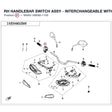 RH HANDLEBAR SWITCH ASSY  - INTERCHANGEABLE WITH 9AWV-169080-8000 product image