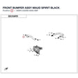 FRONT BUMPER ASSY product image