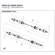 REAR CV DRIVE SHAFT - INTERCHEABLE WITH 9AWV-280300-9500 product image