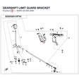 GEARSHIFT LIMIT GUARD BRACKET product image